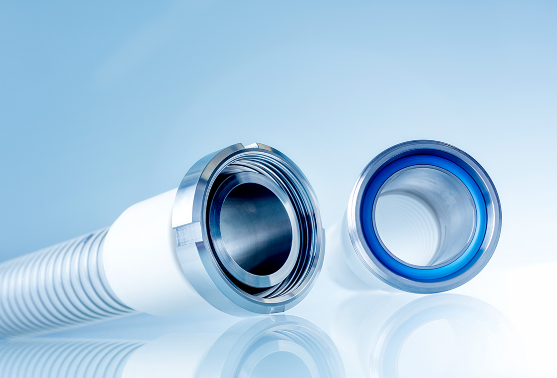 Produktbild: Schlauchverbinder für die Lebensmittelindustrie